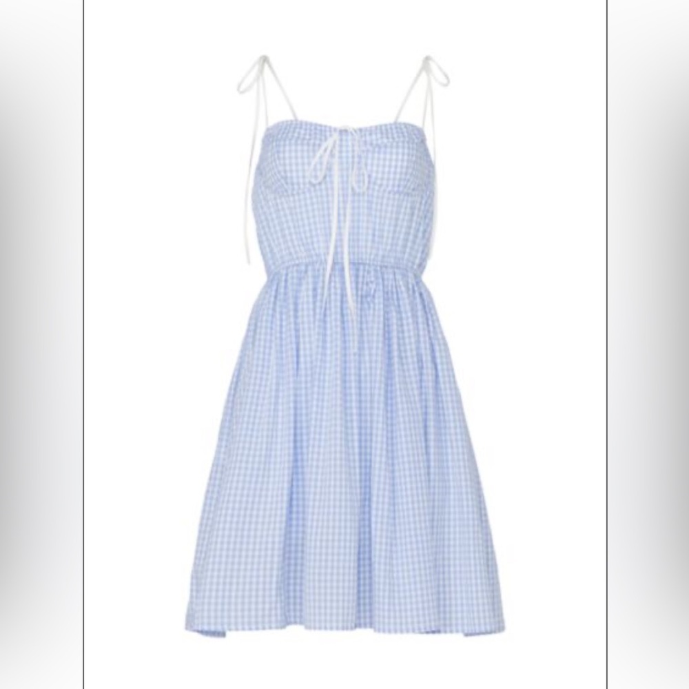 KOURT
Checked Spaghetti Strap Fit & Flare Dress